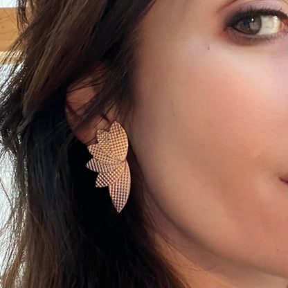 Boucles d'oreilles en cuir Gabrielle