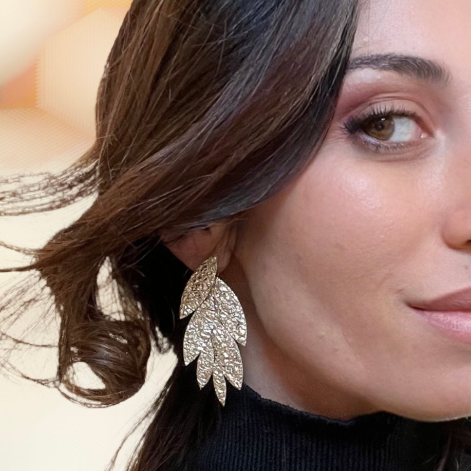 Boucles d'oreilles en cuir Glow