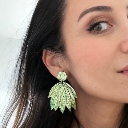 Boucles d'oreilles en cuir Krystel