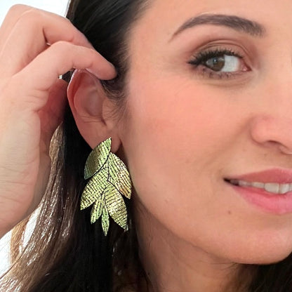 Boucles d'oreilles en cuir Glow
