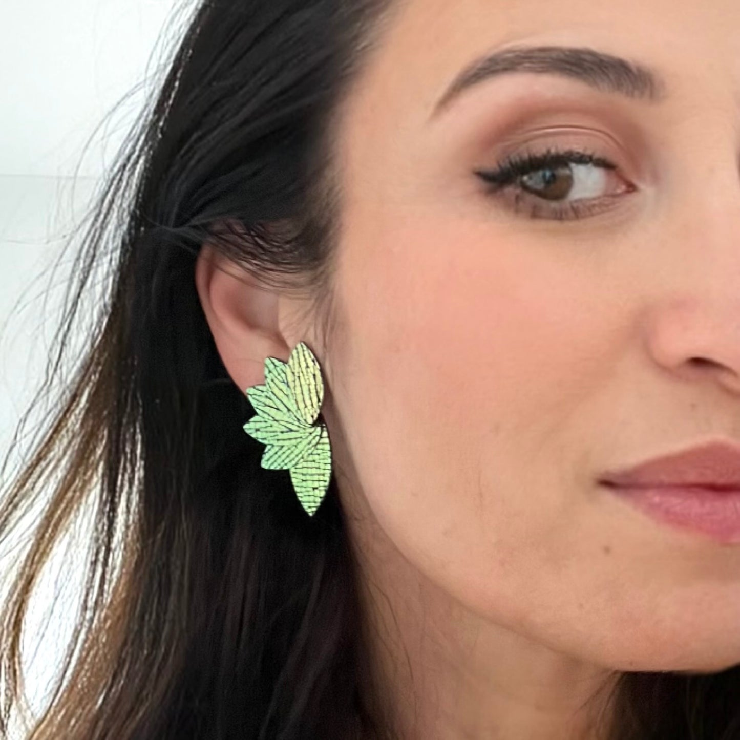 Boucles d'oreilles en cuir Gabrielle