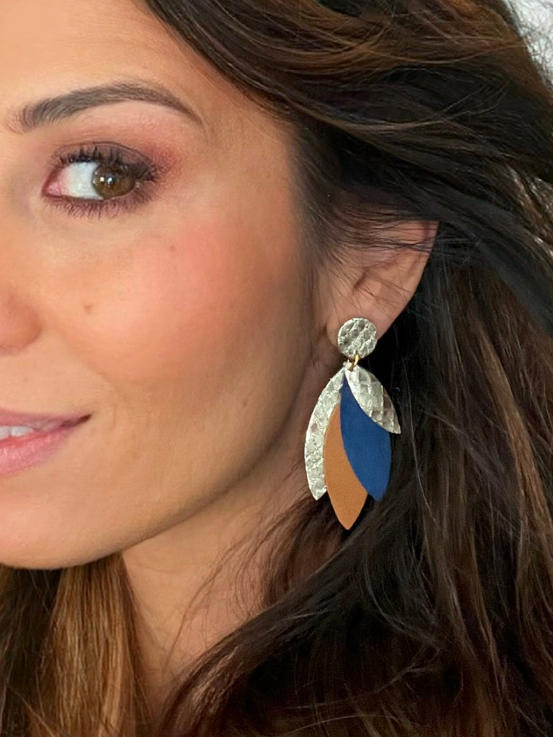 Boucles d'oreilles en cuir Pampa