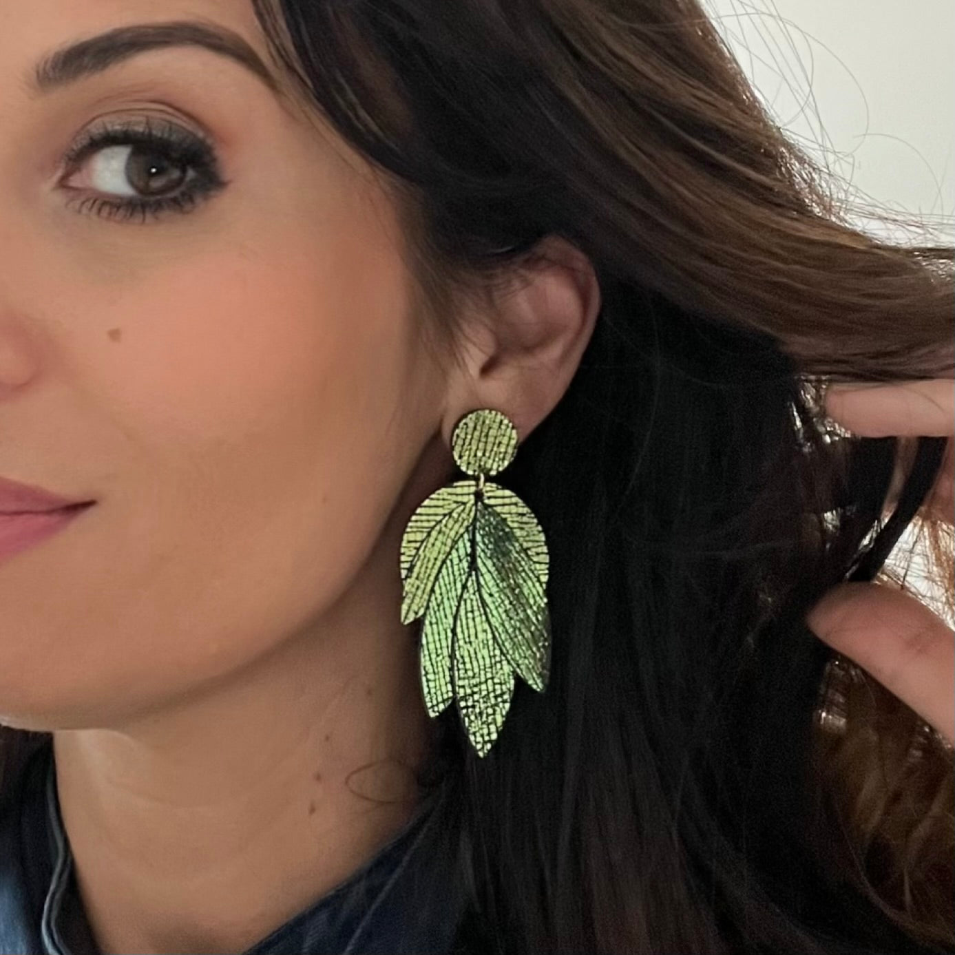 Boucles d’oreilles en cuir Amandine