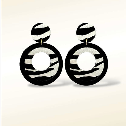 Boucles d'oreilles en cuir Vinyle