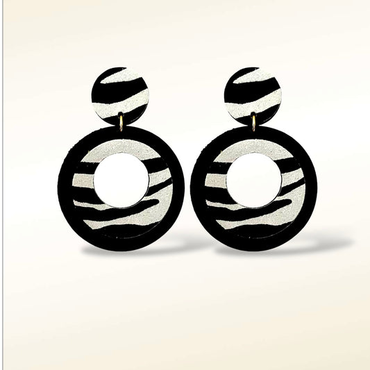 Boucles d'oreilles en cuir Vinyle