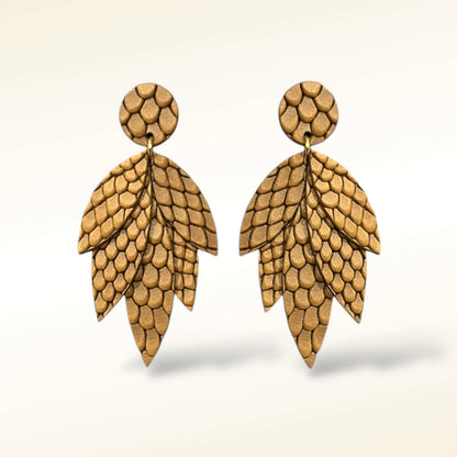 Boucles d'oreilles en cuir Amazon