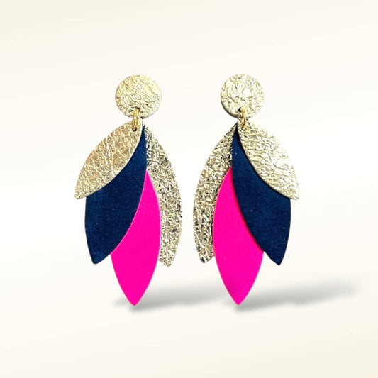 Boucles d'oreilles en cuir Pampa