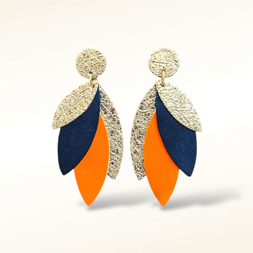 Boucles d'oreilles en cuir Pampa