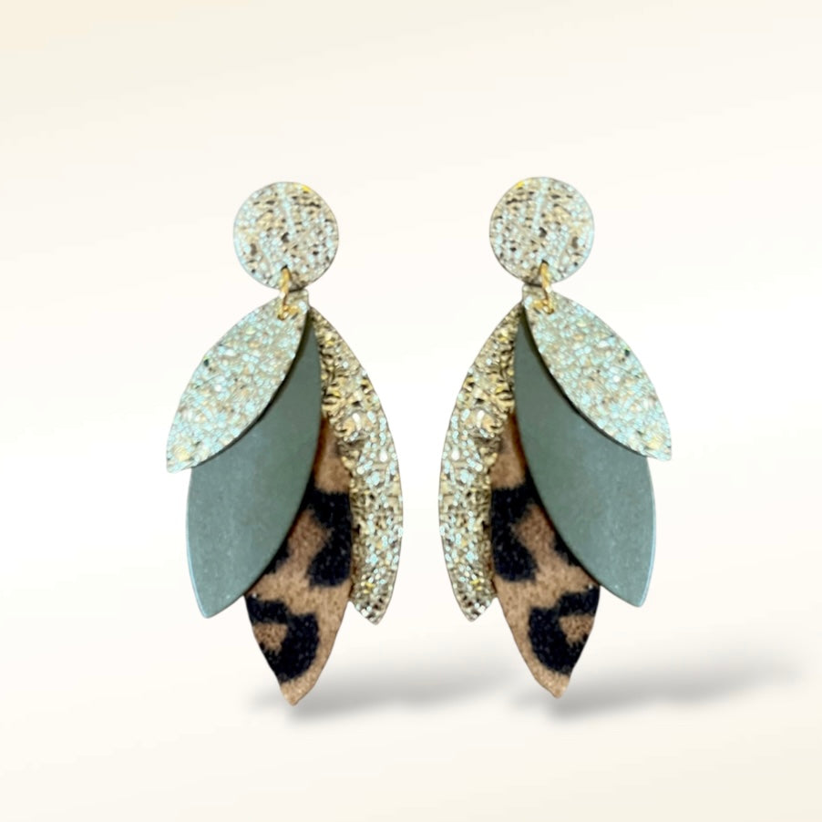 Boucles d'oreilles en cuir Pampa