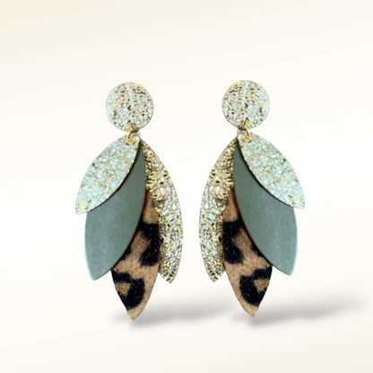 Boucles d'oreilles en cuir Pampa