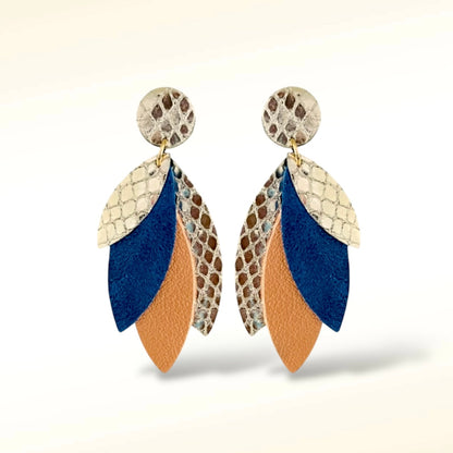 Boucles d'oreilles en cuir Pampa
