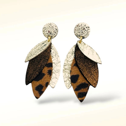 Boucles d'oreilles en cuir Pampa