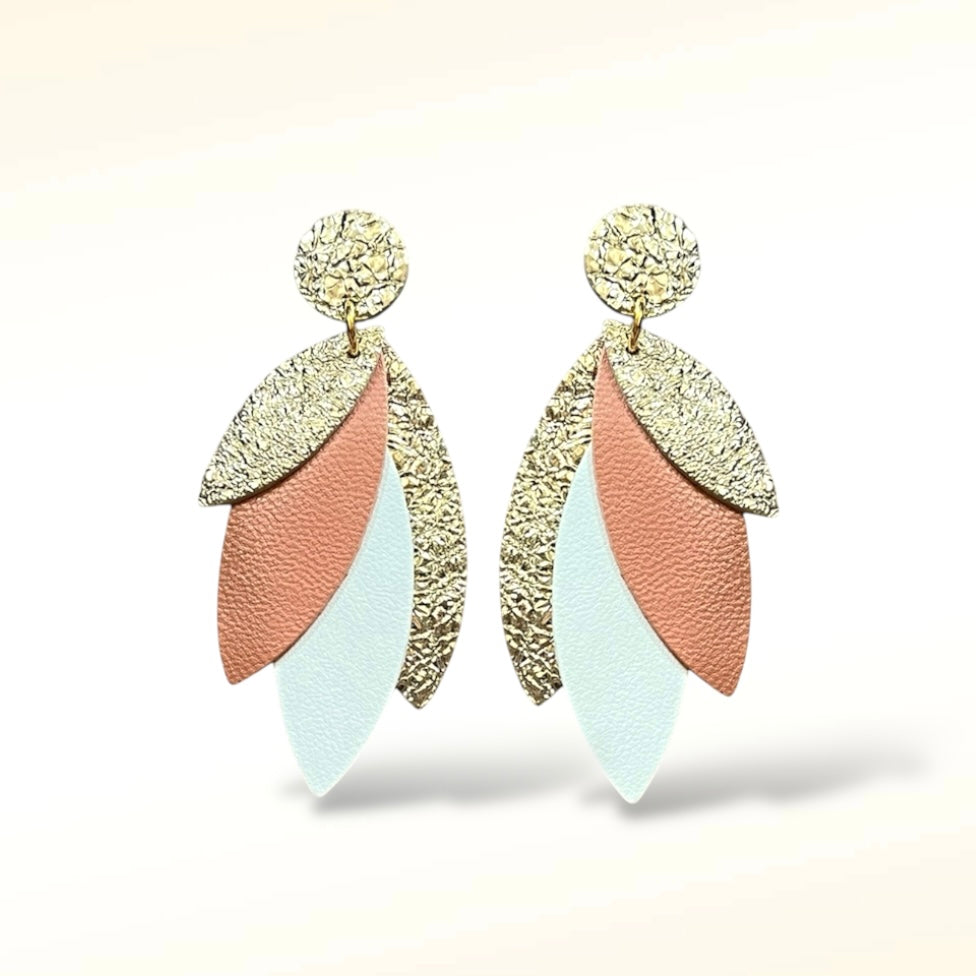 Boucles d'oreilles en cuir Pampa