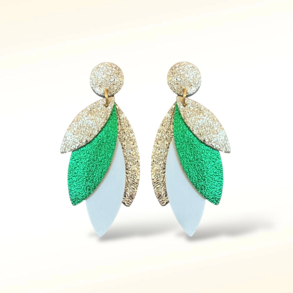 Boucles d'oreilles en cuir Pampa