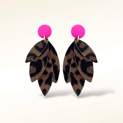 Boucles d'oreilles en cuir Pampa