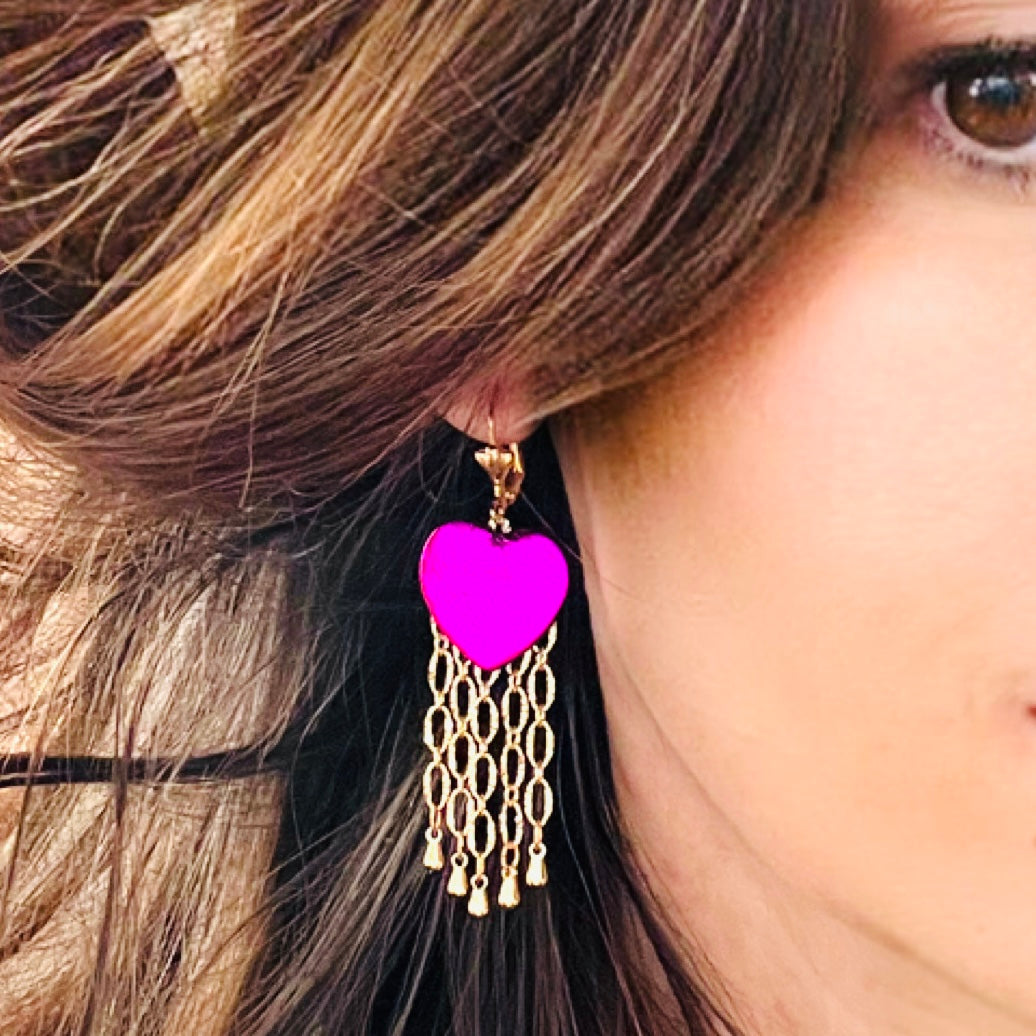 Boucles d'oreilles en cuir Aphrodite