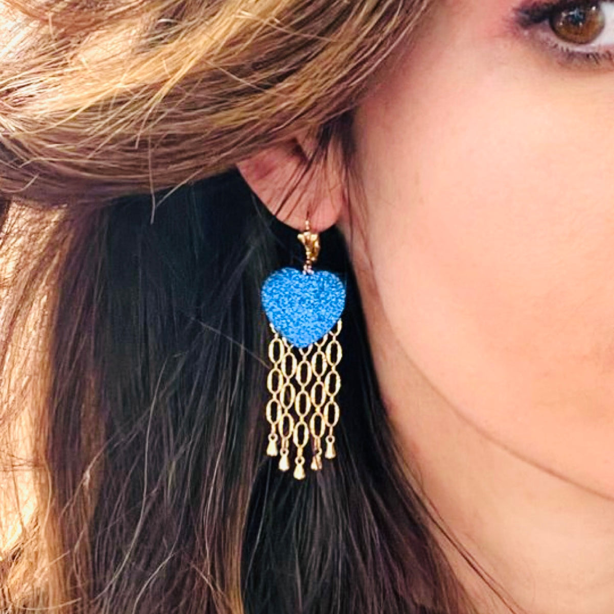 Boucles d'oreilles en cuir Aphrodite
