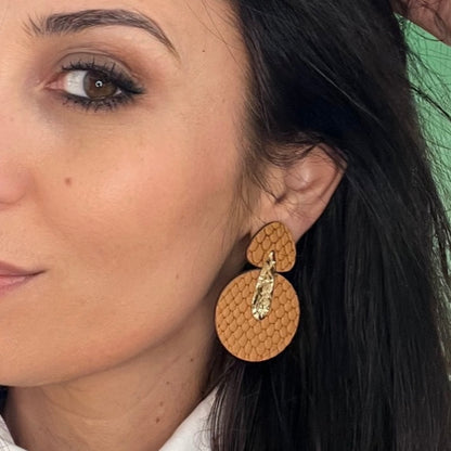 Boucles d'oreilles en cuir Eden