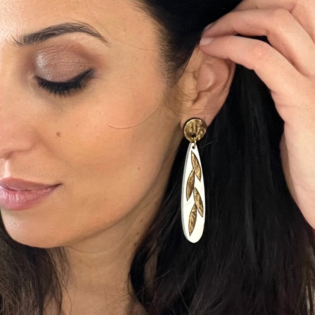 Boucles d'oreilles en cuir Holà!