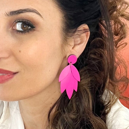 Boucles d'oreilles en cuir Amazon