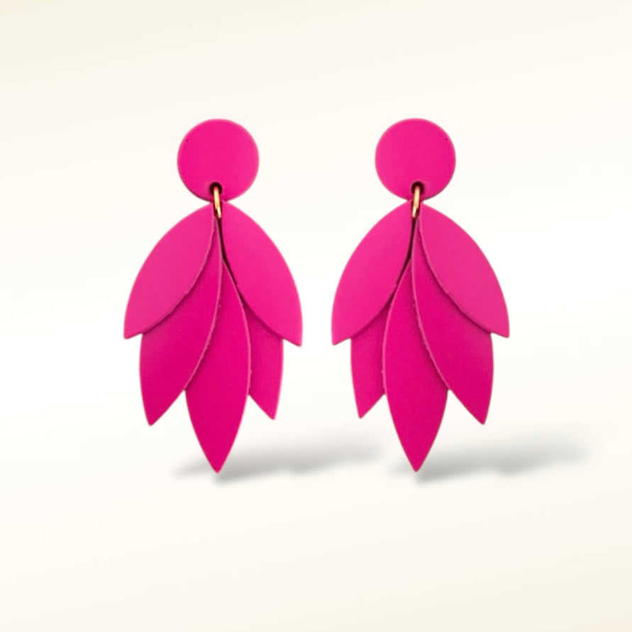 Boucles d'oreilles en cuir Amazon