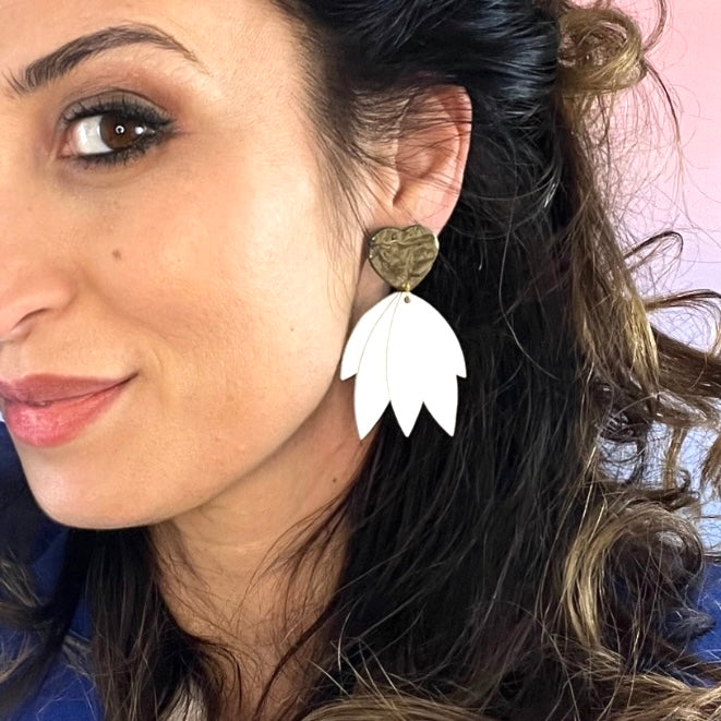 Boucles d'oreilles en cuir Mini-Krystel