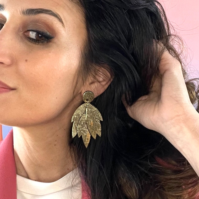 Boucles d'oreilles en cuir Janeiro