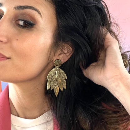 Boucles d'oreilles en cuir Janeiro