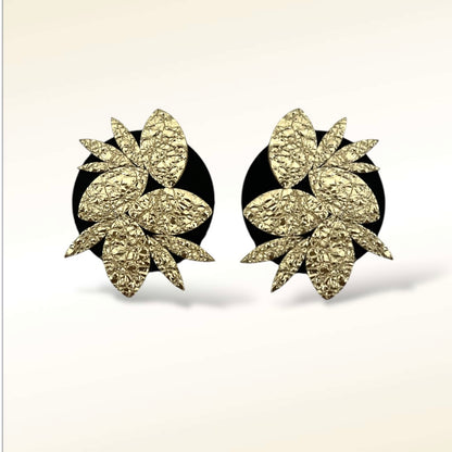 Boucles d'oreilles en cuir Oasis (Citron)
