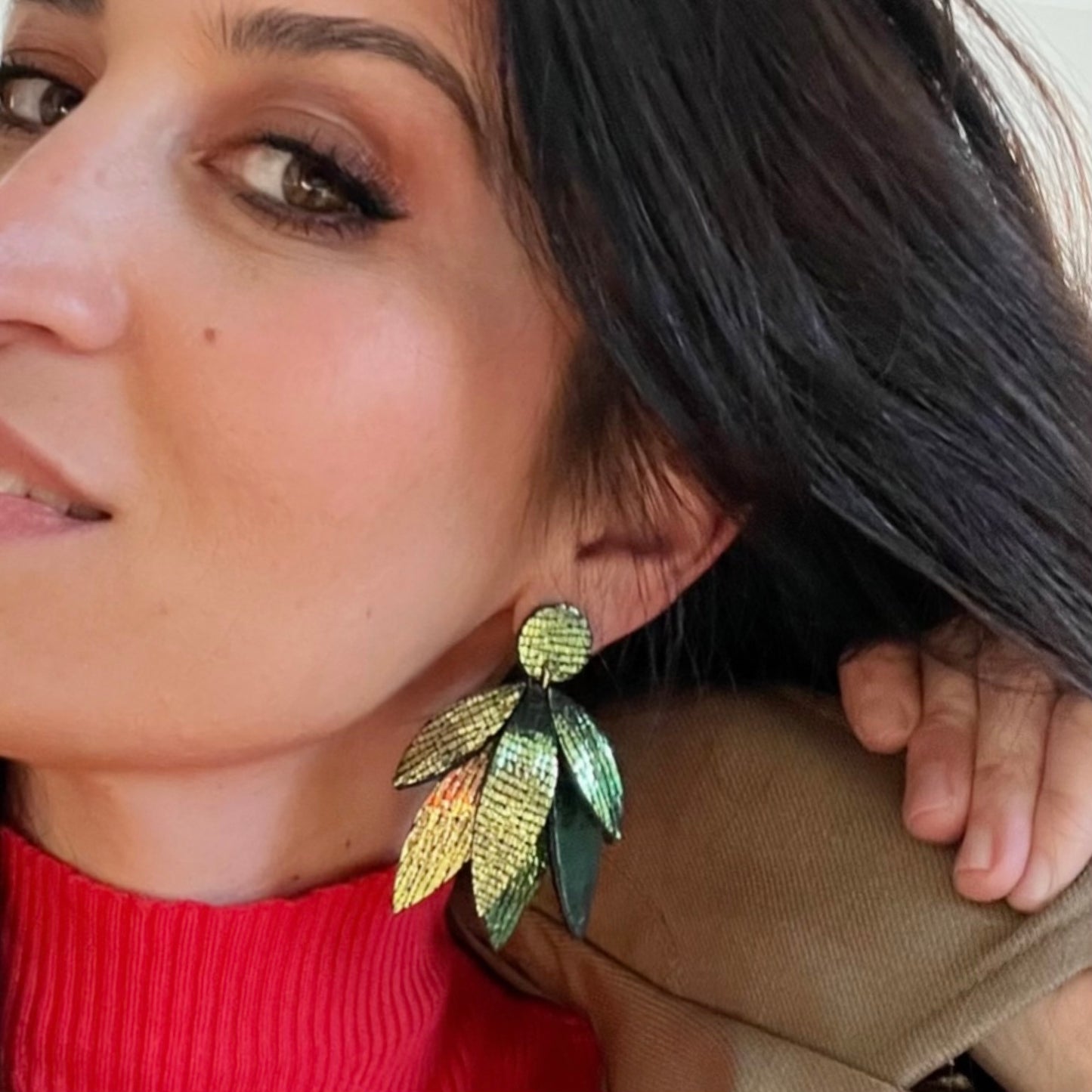 Boucles d'oreilles en cuir Nina