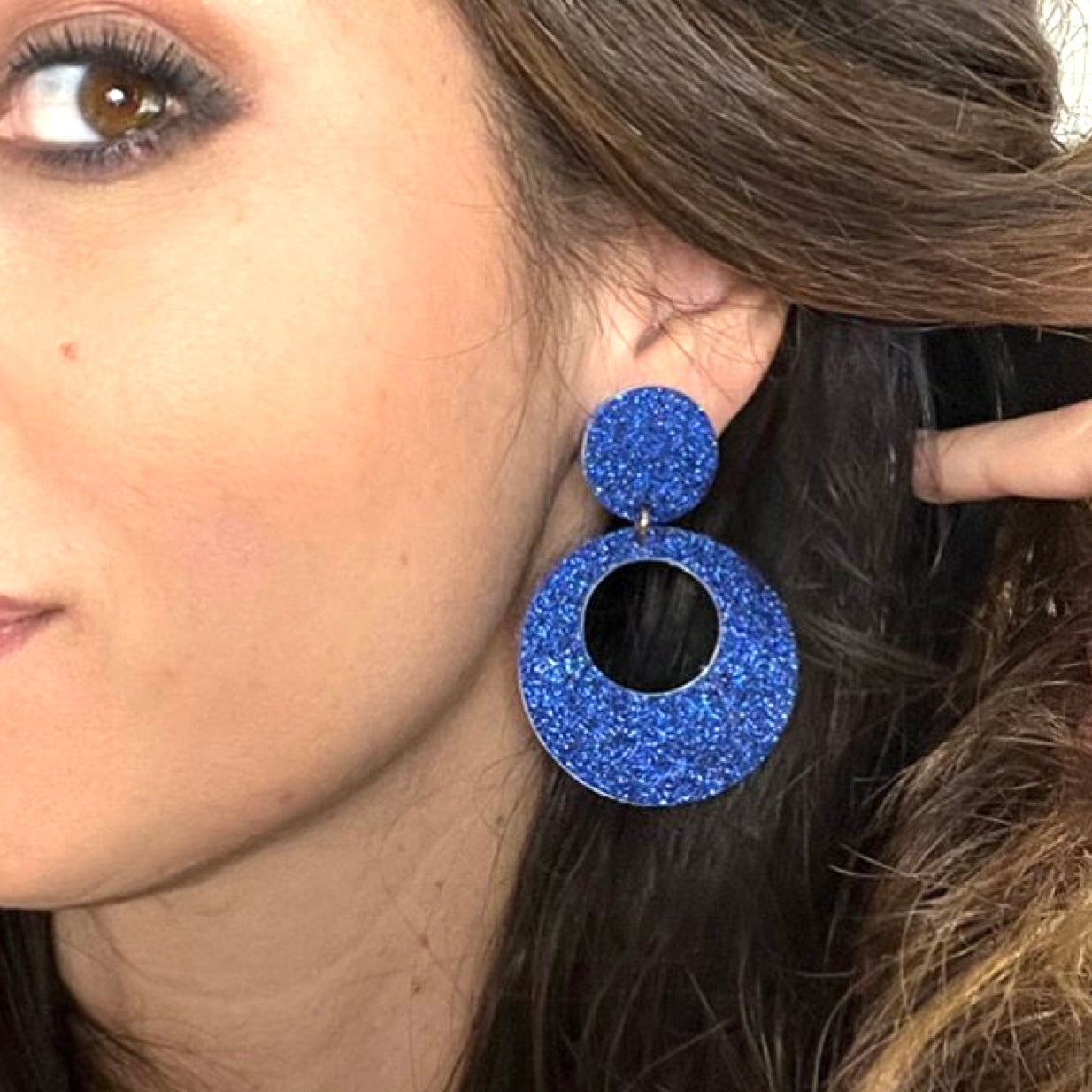 Boucles d'oreilles en cuir Karine