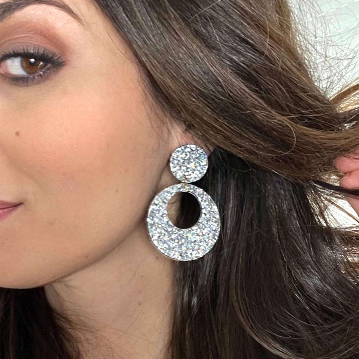 Boucles d'oreilles en cuir Karine