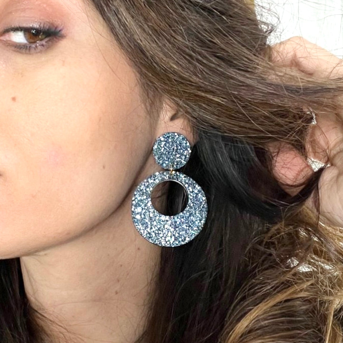 Boucles d'oreilles en cuir Karine