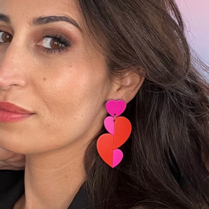 Boucles d'oreilles en cuir Pop Love