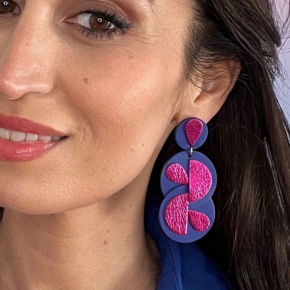 Boucles d'oreilles en cuir Alba