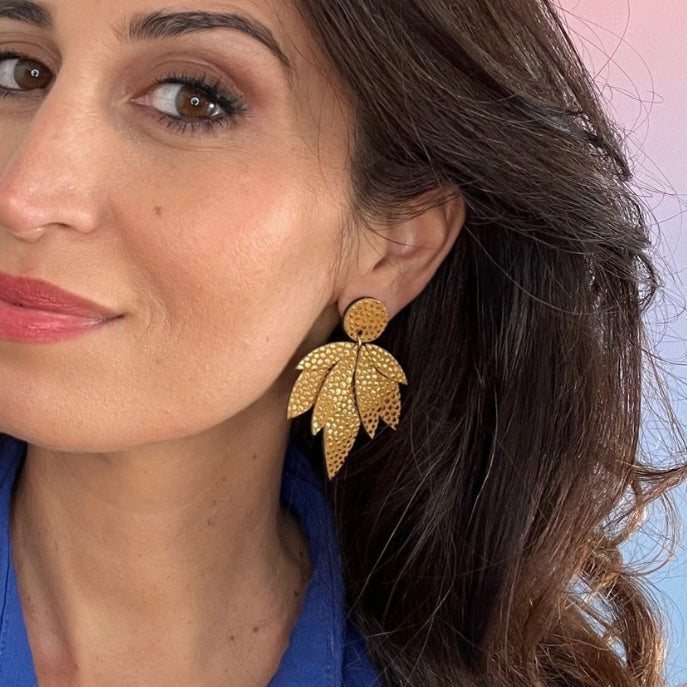 Boucles d'oreilles en cuir September