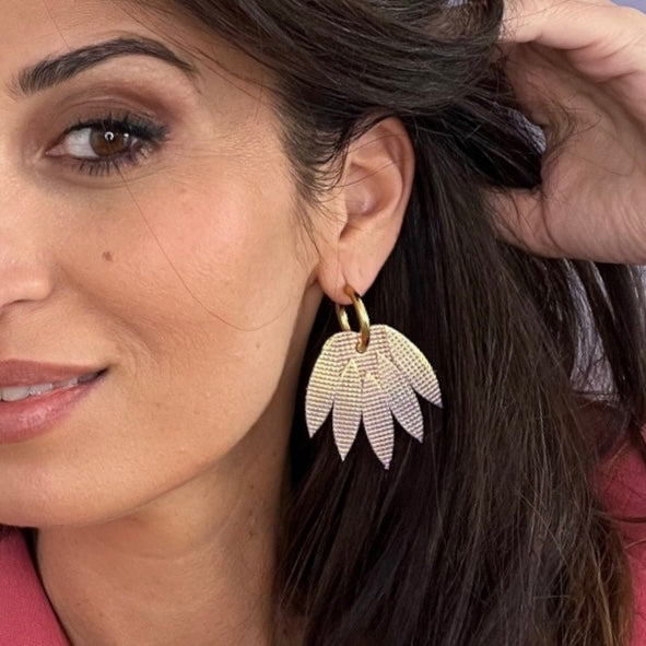 Boucles d'oreilles en cuir Patchouli XL