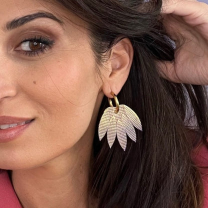 Boucles d'oreilles en cuir Patchouli XL