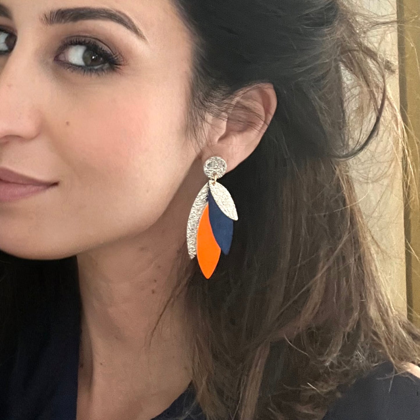 Boucles d'oreilles en cuir Pampa