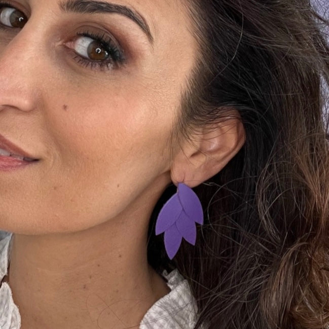 Boucles d'oreilles en cuir Mini Lili-Belle