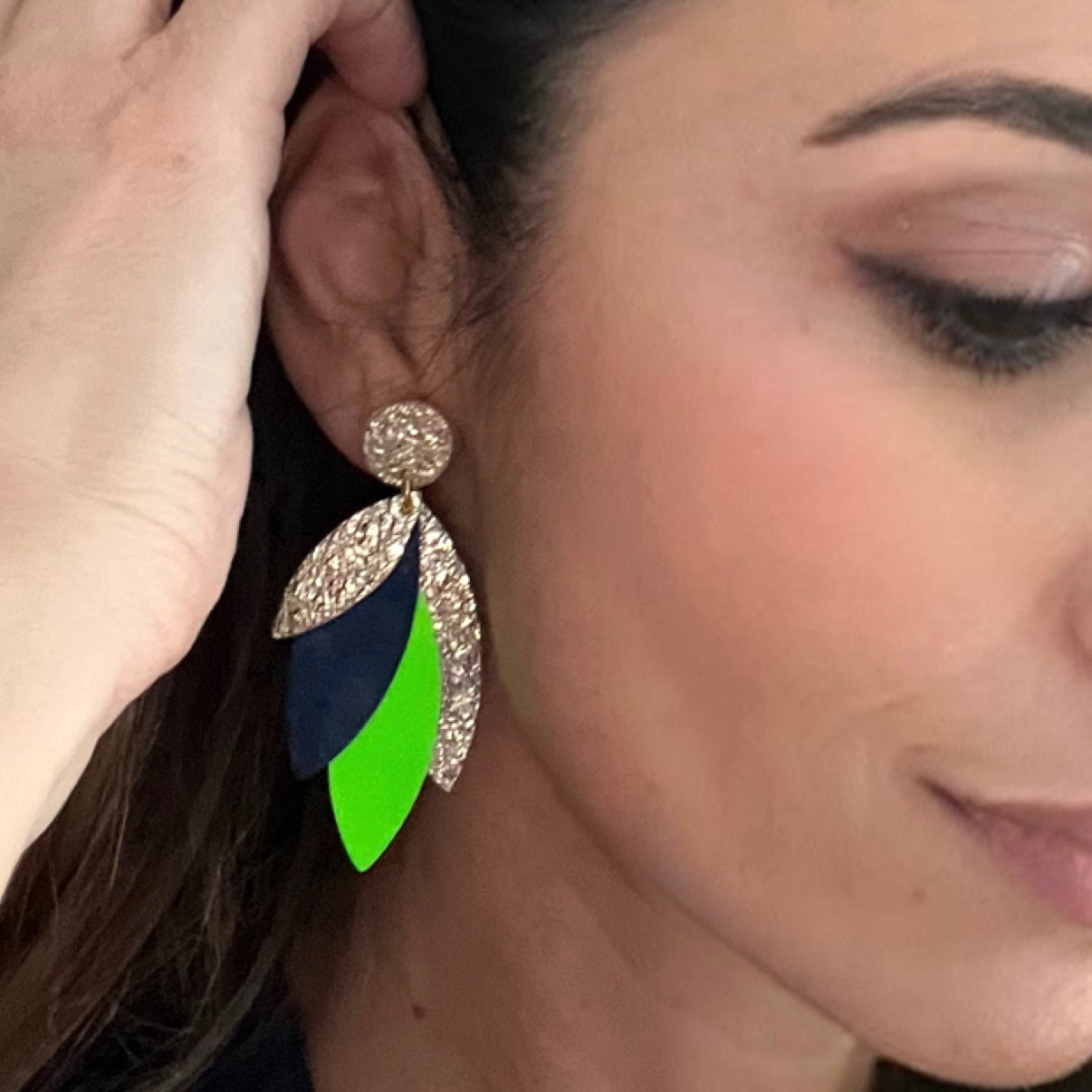 Boucles d'oreilles en cuir Pampa