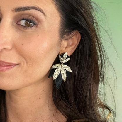 Boucles d'oreilles en cuir  Miss September