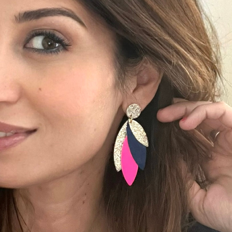 Boucles d'oreilles en cuir Pampa