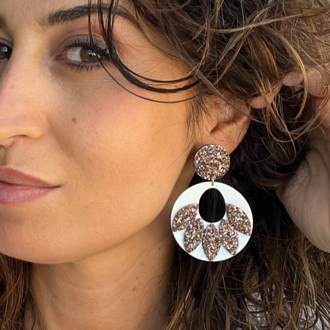 Boucles d'oreilles en cuir Jasmine
