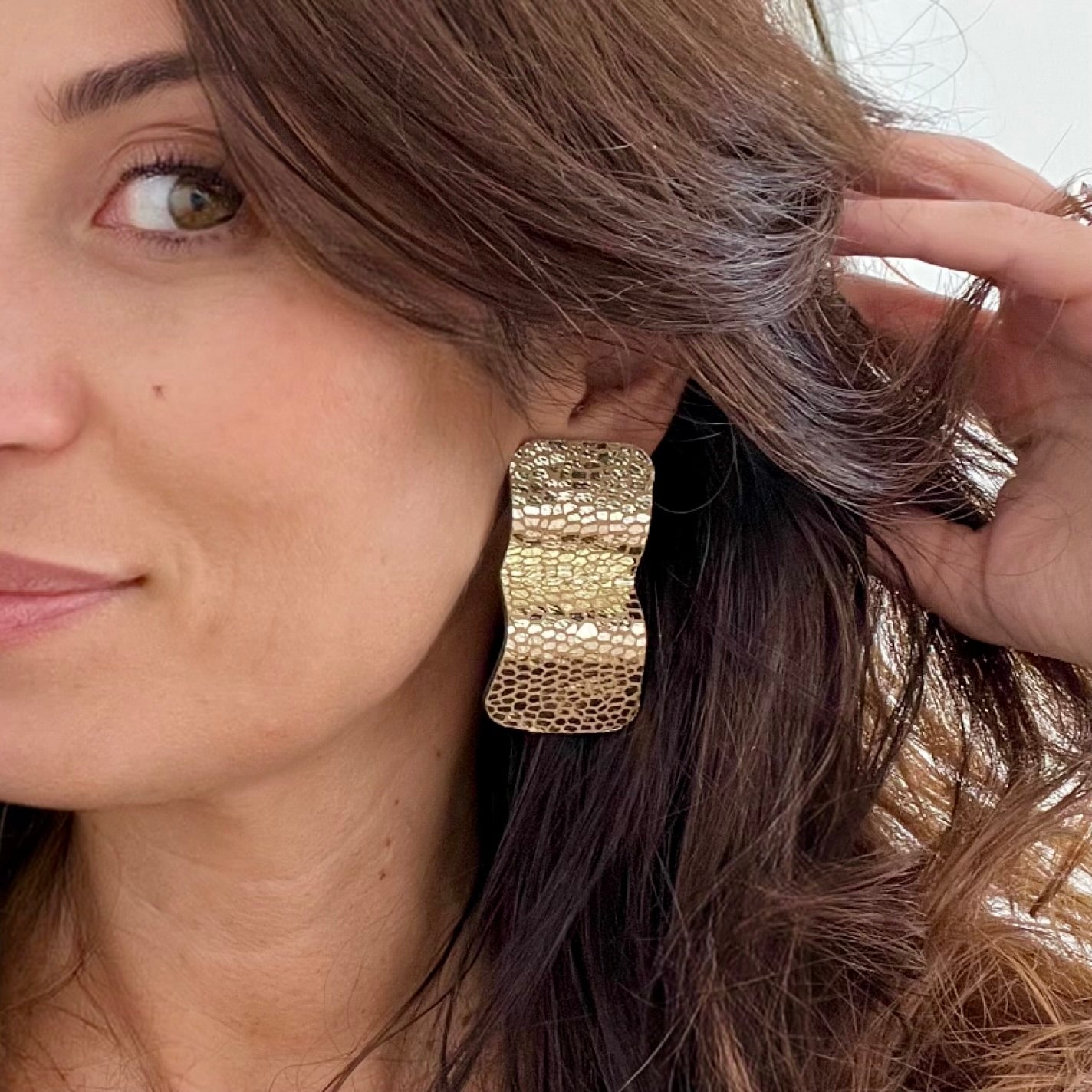Boucles d'oreilles en cuir Move