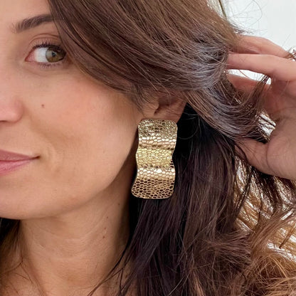 Boucles d'oreilles en cuir Move