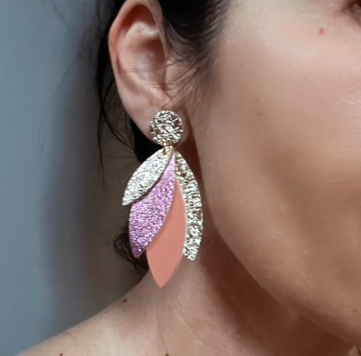 Boucles d'oreilles en cuir Pampa