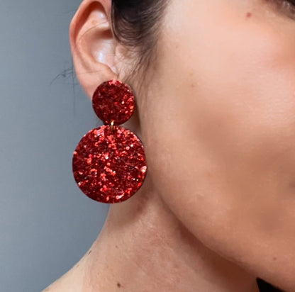 Boucles d'oreilles en cuir Caroline
