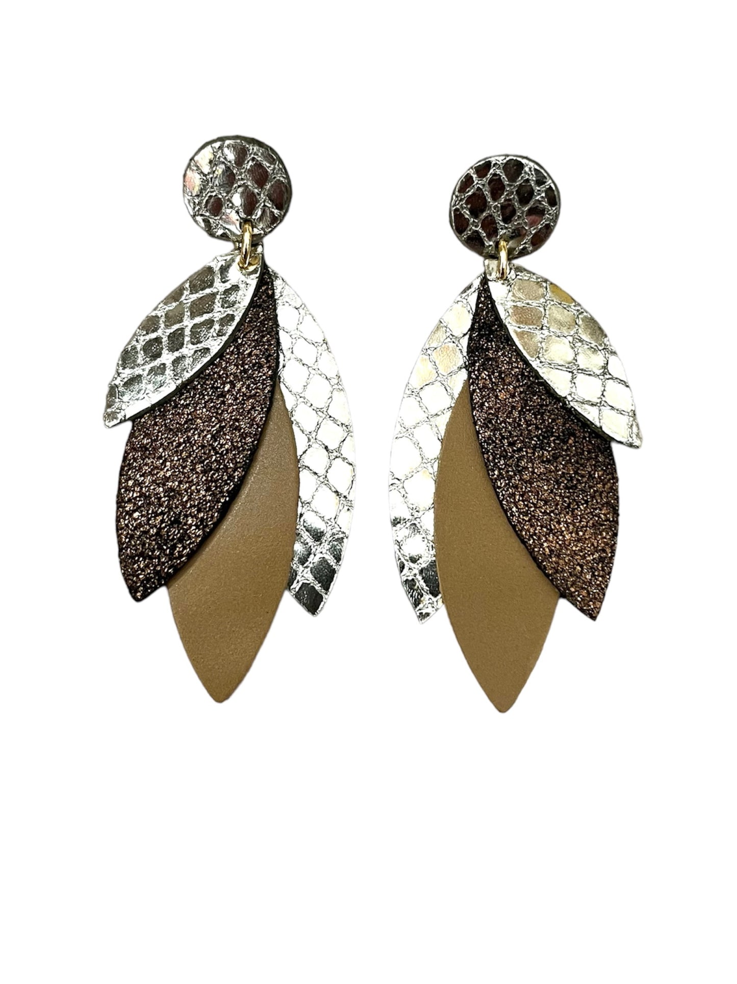 Boucles d'oreilles en cuir Pampa