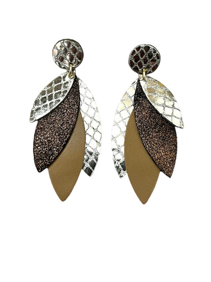Boucles d'oreilles en cuir Pampa